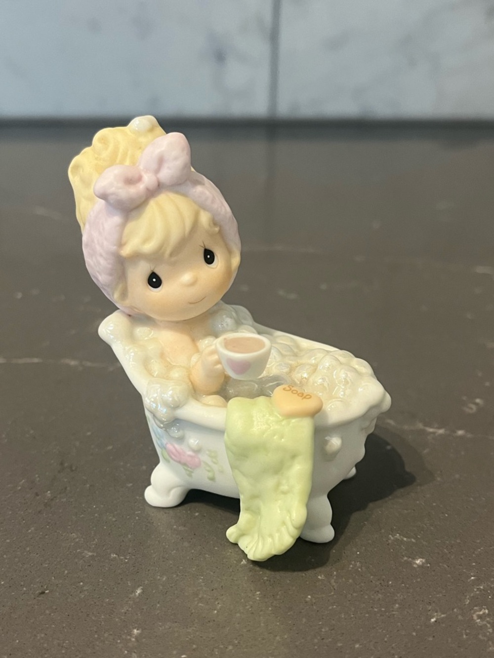1998 Precious Moments “Soap Bubbles, Soap Bubbles, All Is Soap Bubbles” Figurine